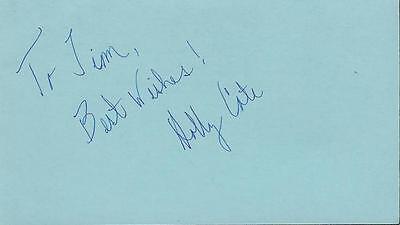 Holly Cate Signed 3x5 Index Card As the World Turns