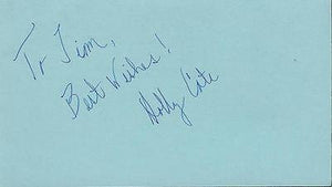 Holly Cate Signed 3x5 Index Card As the World Turns