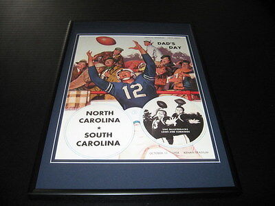 1958 South Carolina v North Carolina Football Framed 10x14 Poster Official Repro