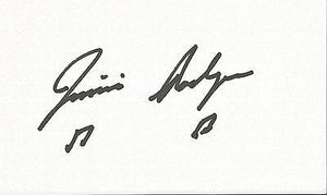 Jimmie Rodgers Signed 3x5 Index Card 