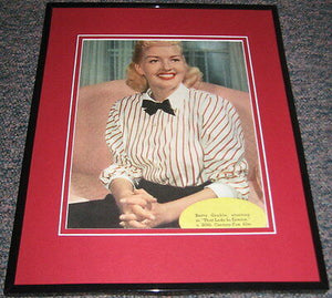 Betty Grable That Lady in Ermine 1948 Original Framed Advertisement Poster 