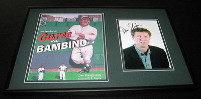 Dan Shaugnessy Signed Framed 12x18 Photo Set Red Sox Curse of the Bambino