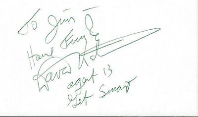 Dave Ketchum Signed 3x5 Index Card Get Smart