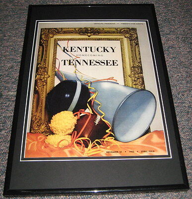 1953 Kentucky vs Tennessee Football Framed 10x14 Poster Official Repro