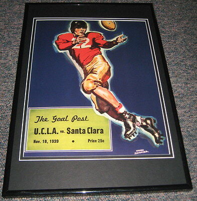 1939 UCLA vs Santa Clara Football Framed 10x14 Poster Official Repro