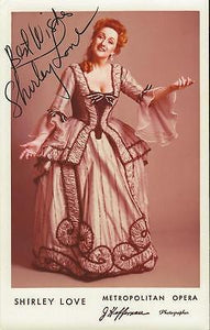 Shirley Love Signed 3.5x5.5 Photo