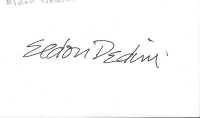 Eldon Denini Cartoonist Signed 3x5 Index Card