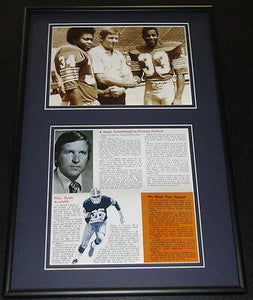 1977 Johnny Majors Pitt Panthers Football Framed Repro Brochure & Photo Set