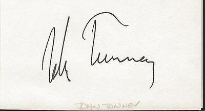 Senator John Tunney California Signed Index Card 