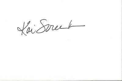 Kai Soremekun Signed 4x6 Index Card Regarding Henry Heat