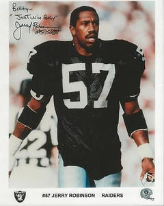 Jerry Robinson Signed 8x10 Photo Oakland Raiders