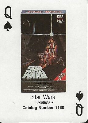 Star Wars RARE 1988 CBS Fox Promotional Playing Card 