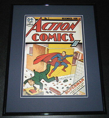 Action Comics #7 Superman Framed Cover Photo Poster 11x14 Official Repro 