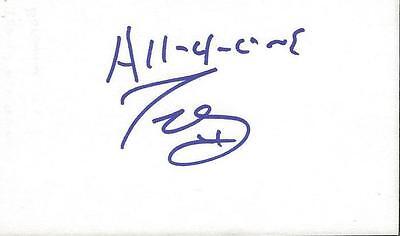 Tony Borowiak All 4 One Signed 3x5 Index Card 