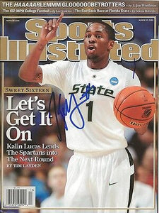 Kalin Lucas Signed 2009 Sports Illustrated Full Issue Michigan State MSU