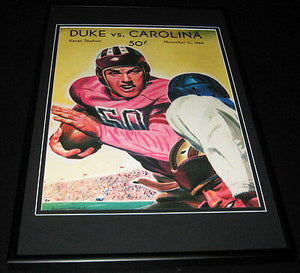 1946 North Carolina vs Duke Football Framed 10x14 Poster Official Repro