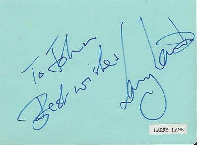 Larry Lamb Signed Vintage Album Page EastEnders Gavin and Stacey